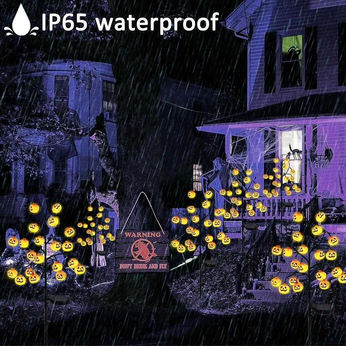 halloween buiten zonne-pompoen gazonverlichting verlicht pompoen jack o lantaarn tuindecoratie waterdichte pompoen staaklamp halloween grafsteen tuin gazon binnenplaats loopbrug decor straatlantaarn 1pc 2026 - $25.99 –P3