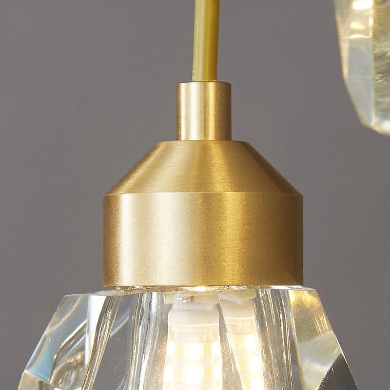 LED Pendant Light Dimmable  1/3/5/7/10/15-Light Nordic Glass Ball Home Decor Modern Crystal Chandelier Simple Home Decoration Chandelier Dining Room Bar Counter 85-265V ONLY DIMMABLE WITH REMOTE CONTROL 2025 - $67.99 –P11