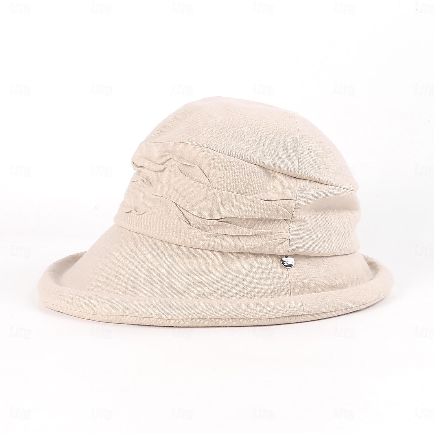 cappelli cappello a secchiello in cotone cappello floscio cappello da sole casual vacanza semplice classico con copricapo con giunture di colore puro del 2025 a $24.99 –P14