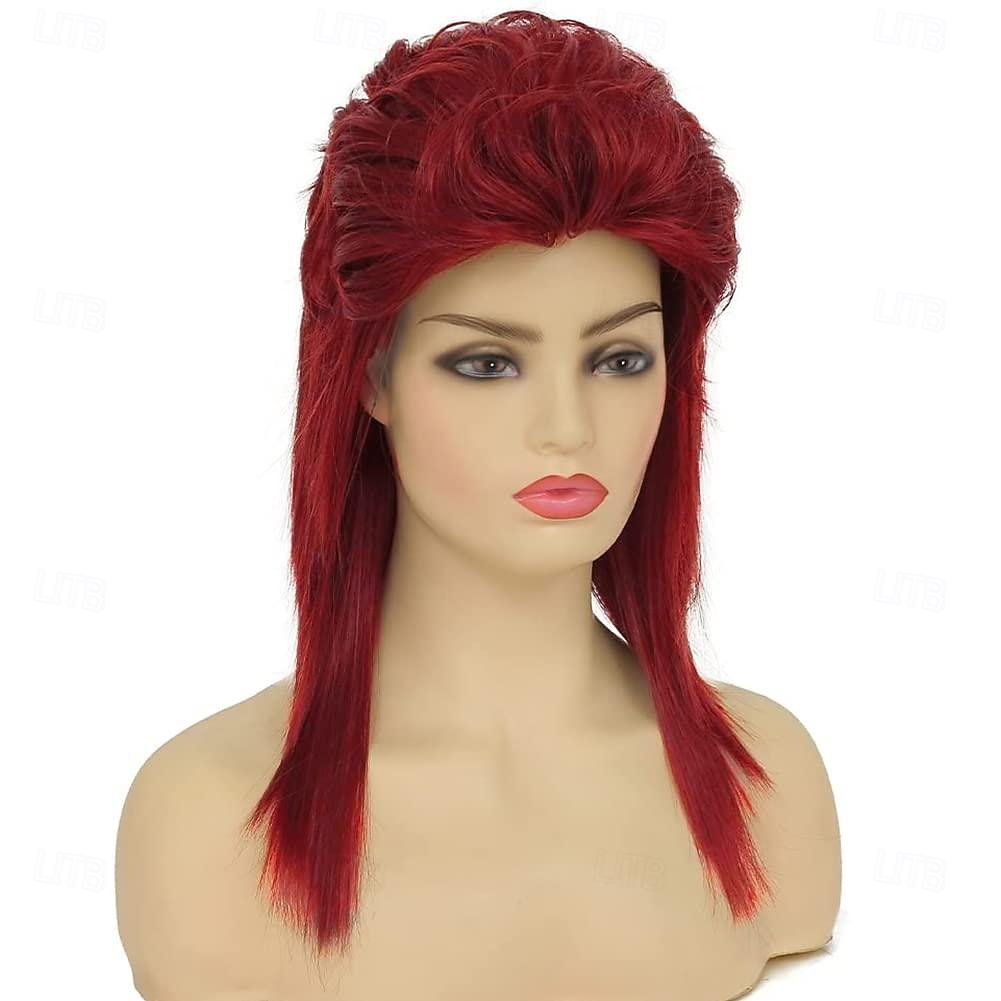 Parrucca per Donne Lunghezza Spalla Capelli Lisci Naturali a Strati Costume Rock Anni '70 '80 per Halloween feste Cosplay del 2025 a $17.99 –P2