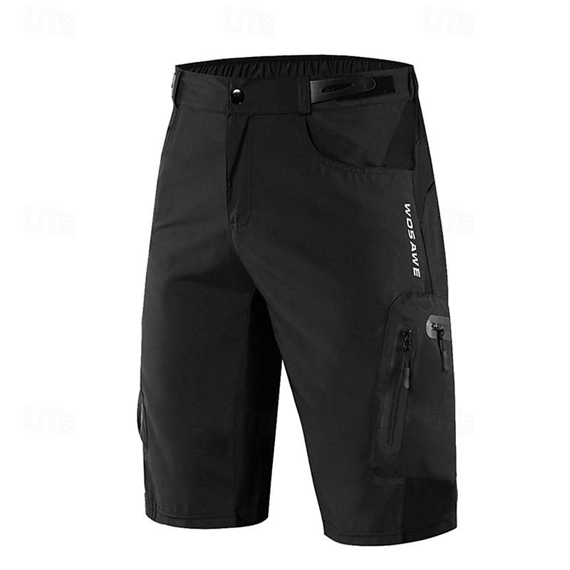 WOSAWE Herr Cykelshorts Cykel Shorts Smal passform sporter Andningsfunktion Snabb tork Hög Elasisitet Bekväm Svart Rosa Kläder Cykelkläder 2025 - $47.99 –P8