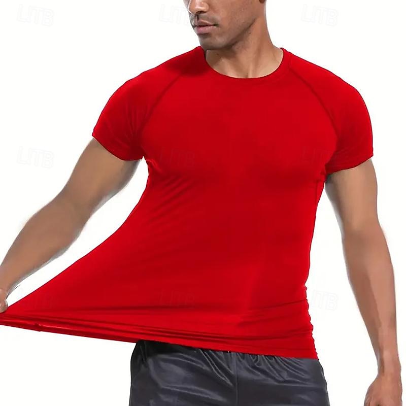 Муж. Компрессионная футболка Спортивная рубашка Фитнес-рубашка С короткими рукавами Футболка Футболка Повседневные Одежда для спорта и отдыха Пауки Быстровысыхающий Мягкий Дышащий 2025 - $15.49 –P9