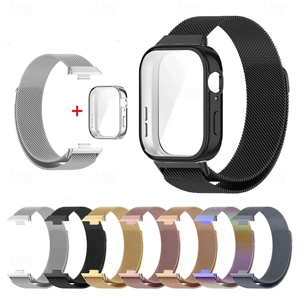 2025年 スマートウォッチバンド と互換性があります Huawei Huawei Band 7 Huawei Watch Fit 2 バンド 8 フィット3を見る バンド 9 スマートウォッチ ストラップ ケース付き マグネティッククラスプ メッシュ ミレネーゼループ 置換 リストバンド  コレクション – $21.99 –P1