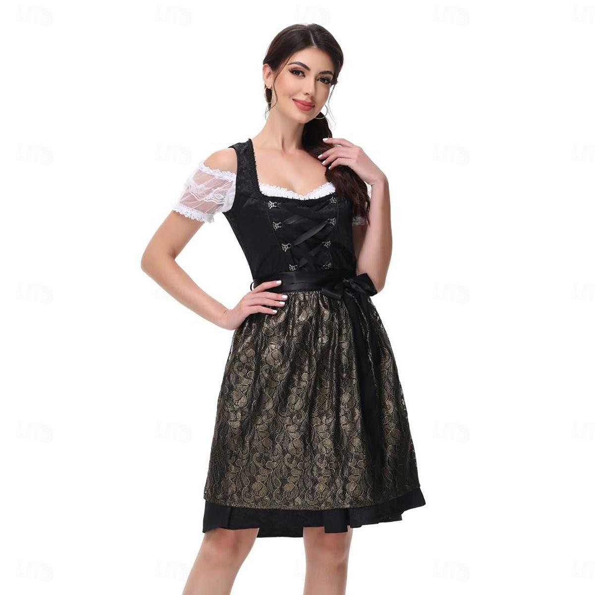 Oktoberfest Jurken Dirndl Trachtenkleider hulp in de huishouding Duits München Weiden Dames Doek in traditionele stijl Hemd Kleding 2025 - $71.99 –P3