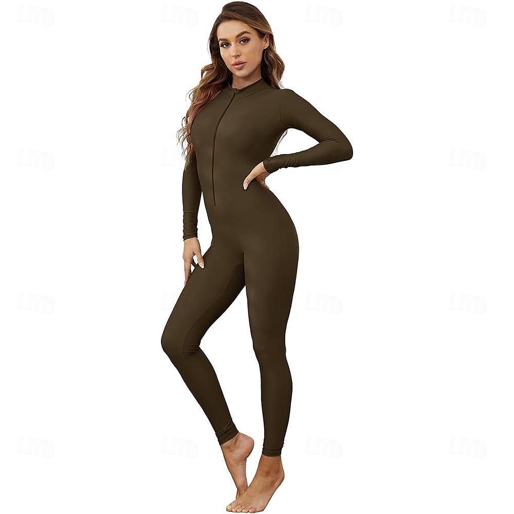Zentai öltöny Szerepjáték Jelmezek Bőrruházat Nindzsa Farsangi jelmez Overall Királyok napja Női Akrobatatrikó Szexi jelmez Tömör szín Spandex Lycra Ruha mert Mindszentek napja Farsang Álarcos 2025 - $35.99 –P1