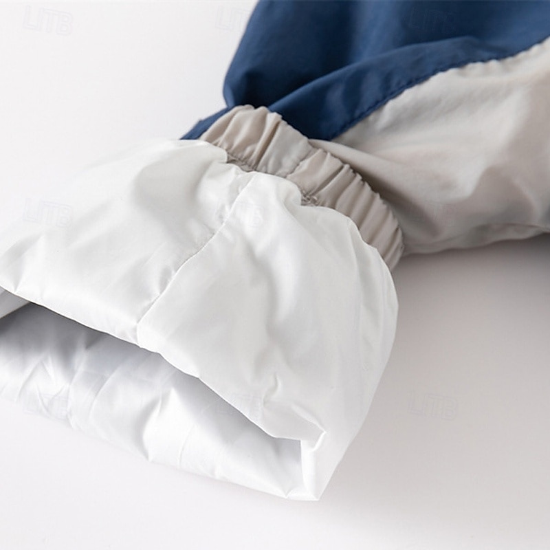 Jongens 3D Effen Kleur Jas Overkleding Lange mouw Zomer Lente Modieus Basic Kleine kinderen (4-7ys) 4-7 jaar Capuchon Buiten Casual Dagelijks Normale pasvorm 2025 - $23.99 –P9