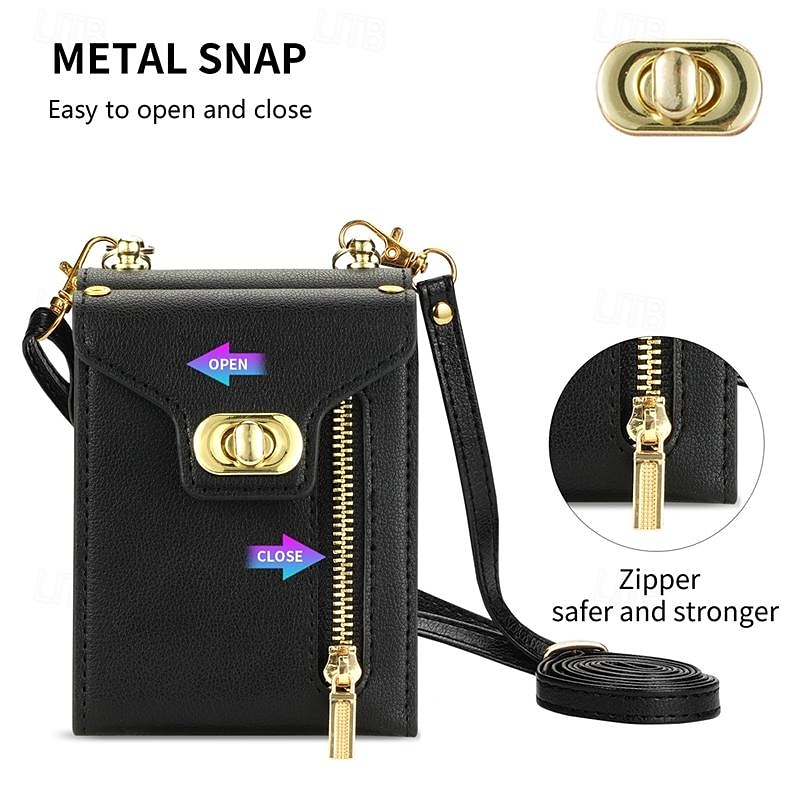 Phone Case For Samsung Galaxy Z Flip 6 Z Flip 5 Z Flip 4 Z Flip 3 Flip Cover Zipper with Lanyard Card Slot Retro PC PU Leather 2025 - $27.99 –P5