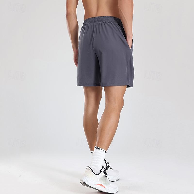 Hombre Pantalones cortos de sudor Pantalón corto Pantalones cortos de verano Bolsillo Cintura elástica Plano Comodidad Corto Deporte Diario Noche Moda Casual Negro Azul Real Microelástico 2025 - $10.99 –P5