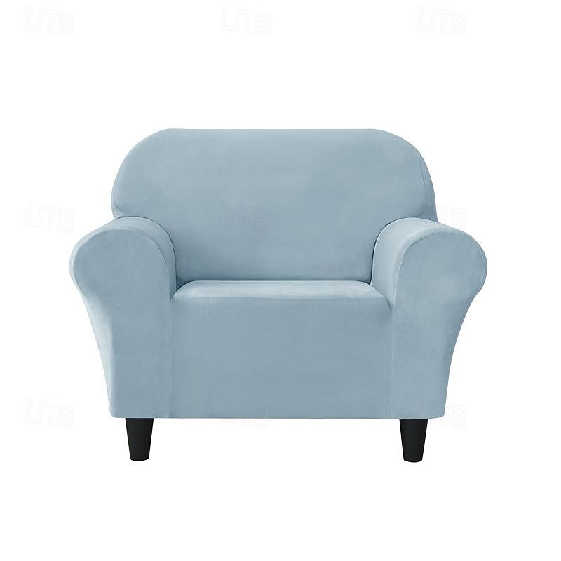 capa completa de veludo para sofá capa de sofá pelúcia e extensível tecido macio e durável com tudo incluído - fácil de instalar limpo - perfeito para proteger e melhorar seu sofá de 2025 por $35.99 –P3
