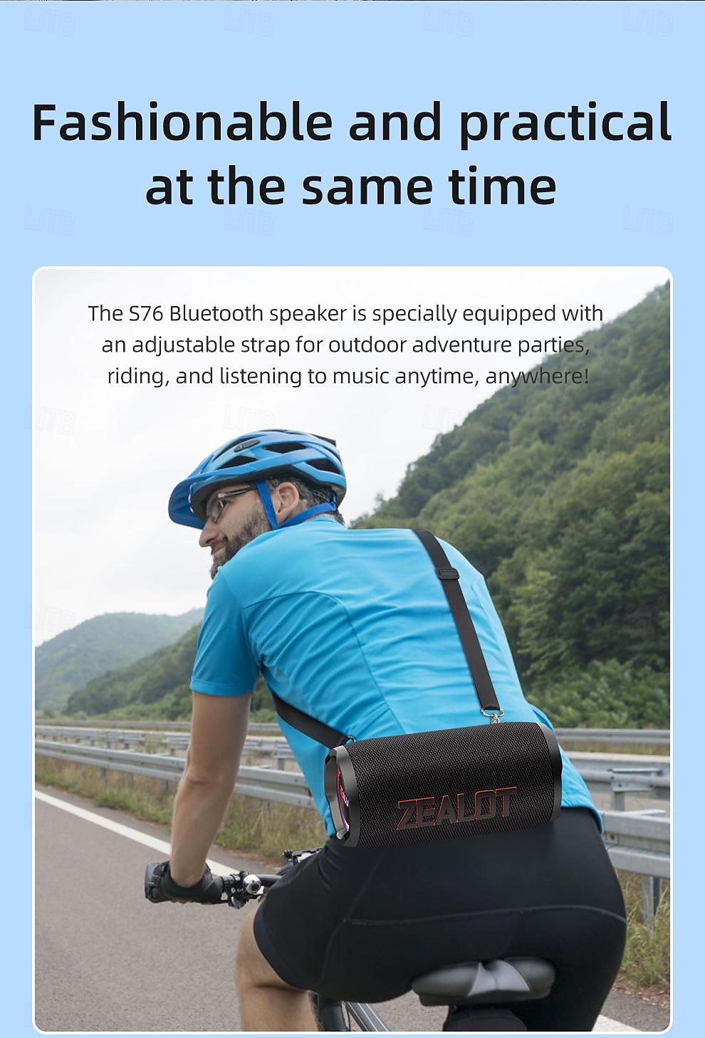 ZEALOT S76 Outdoor Speaker Bluetooth Speaker Bluetooth USB TF Card Outdoor Waterproof Stereo Sound Speaker For PC Laptop Mobile Phone 2025 - $171.99 –P12