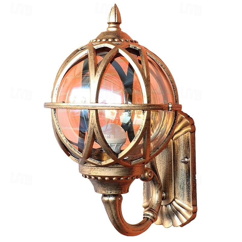 Liruxun illuminazione esterna sferica lampade da parete per esterni luci a pilastro lampada a testa a colonna luce paesaggistica lampada a pilastro da giardino impermeabile a led del 2025 a $132.99 –P3