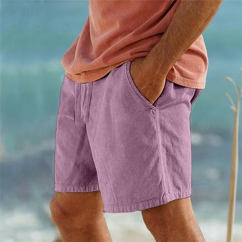 Herren Shorts Kurze Hosen Sommer-Shorts Strandshorts Kurze Hosen Tasche Kordelzug Elastische Taille Glatt Komfort Atmungsaktiv Kurz Casual Täglich Festtage Modisch Klassicher Stil Schwarz Weiß 2026 - $18.99 –P15