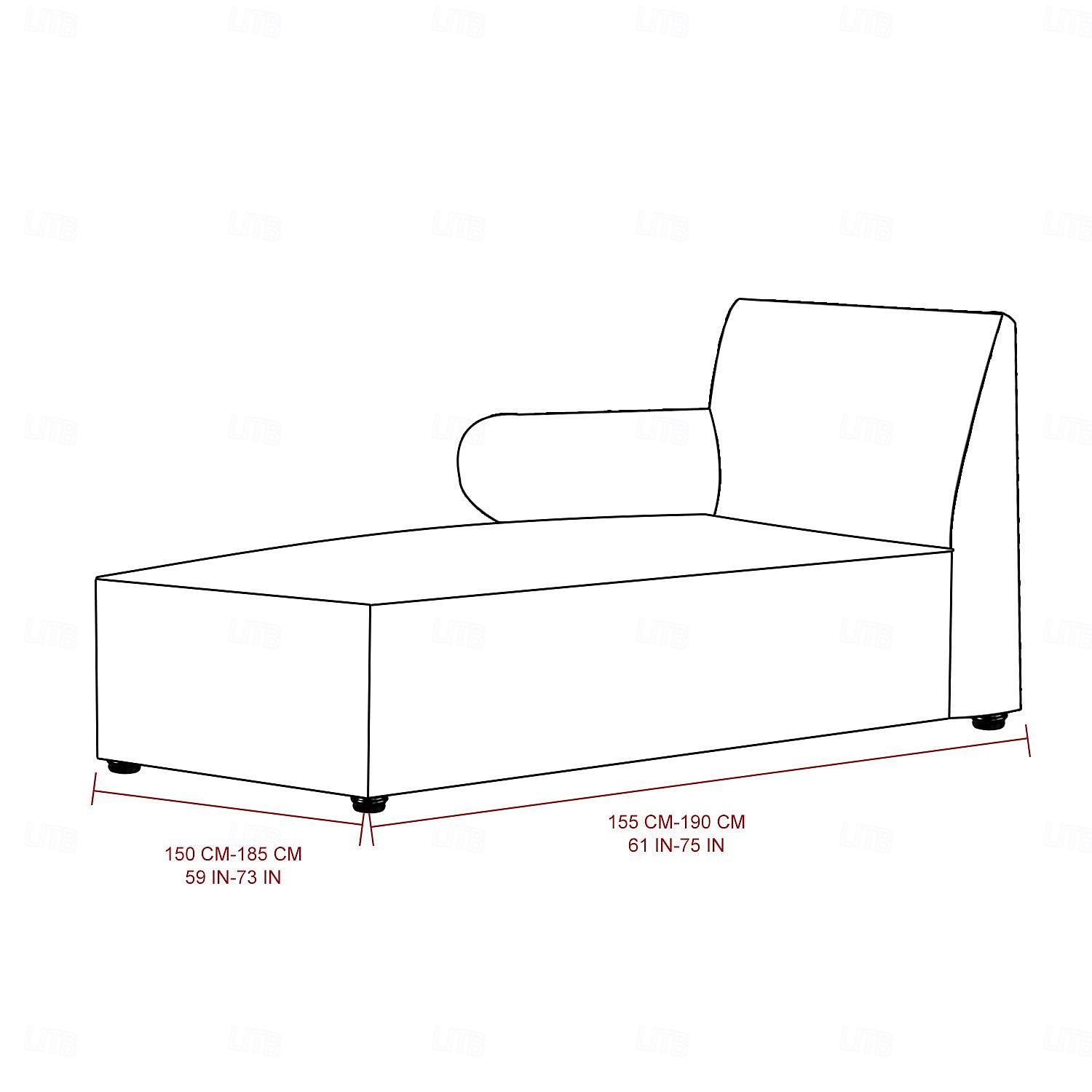 Housse de chaise en velours, housse de canapé sectionnelle extensible pour canapé en forme de L, housse de coussin de chaise longue douce avec fond élastique de 2025 ? $39.99 –P1