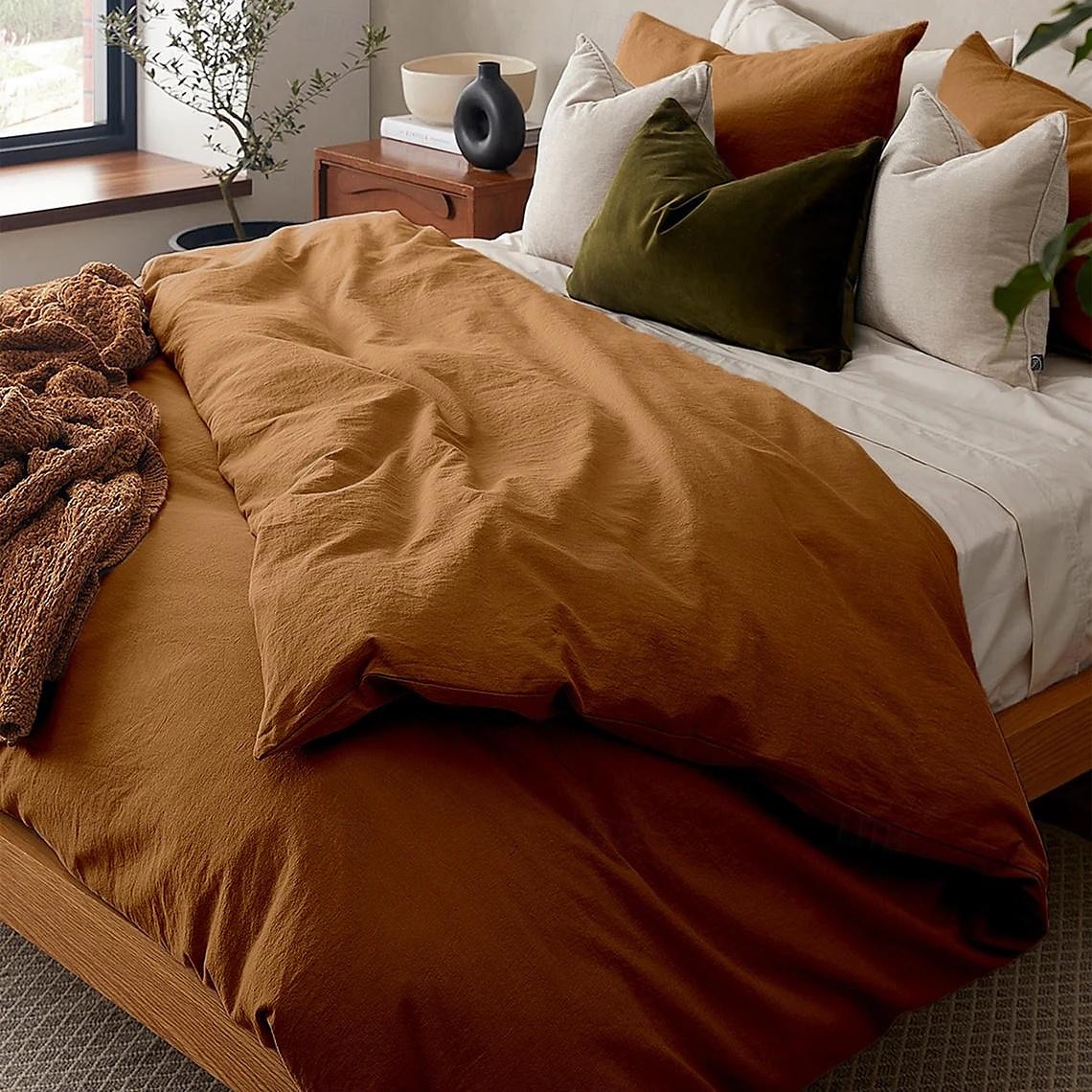 Cotton Duvet Cover 100% Linen Coconut White Duvet Cover Queen Size, Soft and Breathable Queen Duvet Cover Set for All Season 2025 - $50.99 –P2