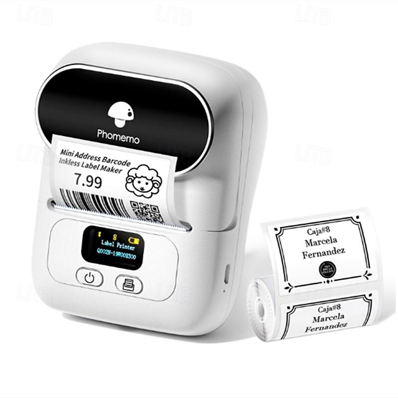 phomemom110 mini bärbar streckkodsetikett kläder prislapp tag sticker termisk etikettskrivare 2025 - $86.99 –P2