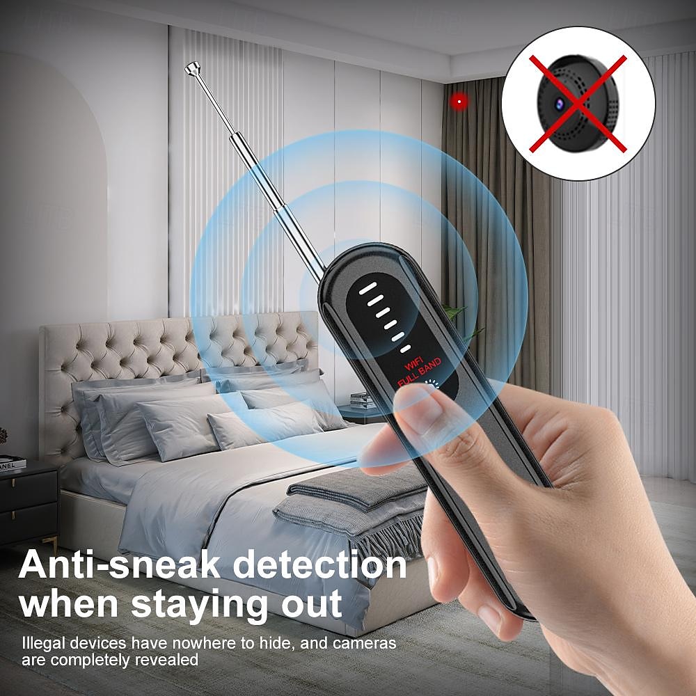 Hidden Camera Detector GPS Tracker Detector Find Wireless Bugging Devices in Cars Bathrooms Offices Hotels 2025 - $39.99 –P10