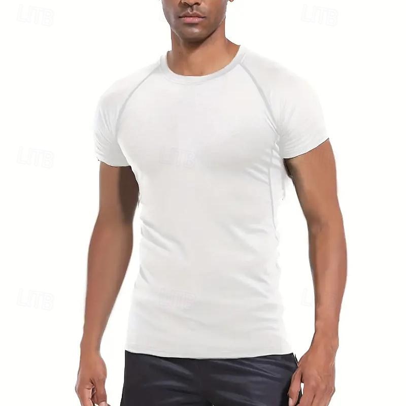 Муж. Компрессионная футболка Спортивная рубашка Фитнес-рубашка С короткими рукавами Футболка Футболка Повседневные Одежда для спорта и отдыха Пауки Быстровысыхающий Мягкий Дышащий 2025 - $15.49 –P16