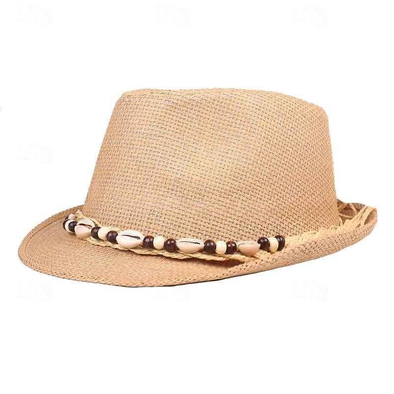 Men's Kentucky Derby Hat Sun Hat Party Hat Bowler Hat Black White Acrylic Fibers Fashion Casual Street Daily Plain Sunscreen Breathable 2026 - $9.49 –P4
