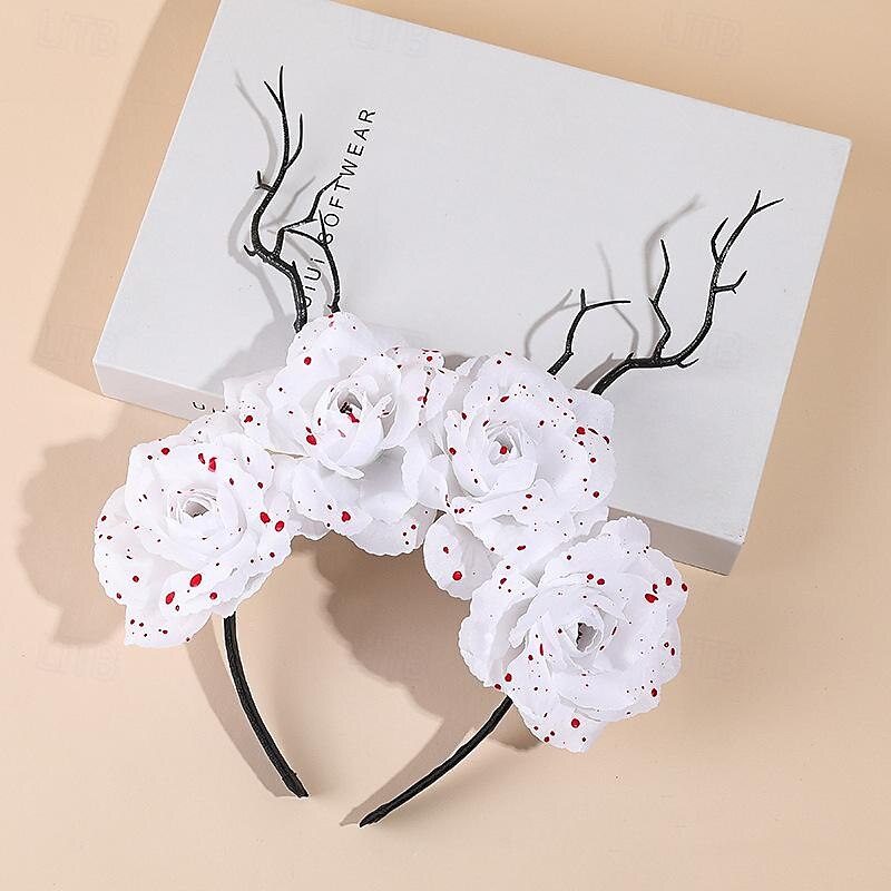 fascia per capelli con corna di teschio di halloween, decorazione per feste, accessori per capelli del 2025 a $17.49 –P13