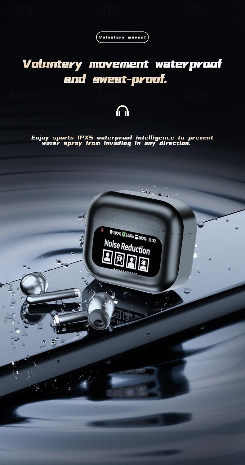 Bluetooth Headset LCD Digital Display Sport Headset Built-in Microphone Headset 2025 - $29.99 –P8