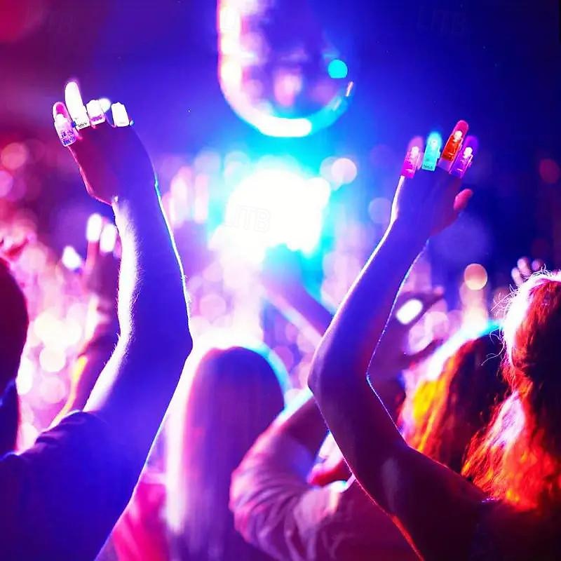 10 stücke led-licht finger licht licht ring laser licht bungee dance hand lampe sashimi lampe konzert atmosphäre requisiten 2025 - $13.99 –P9