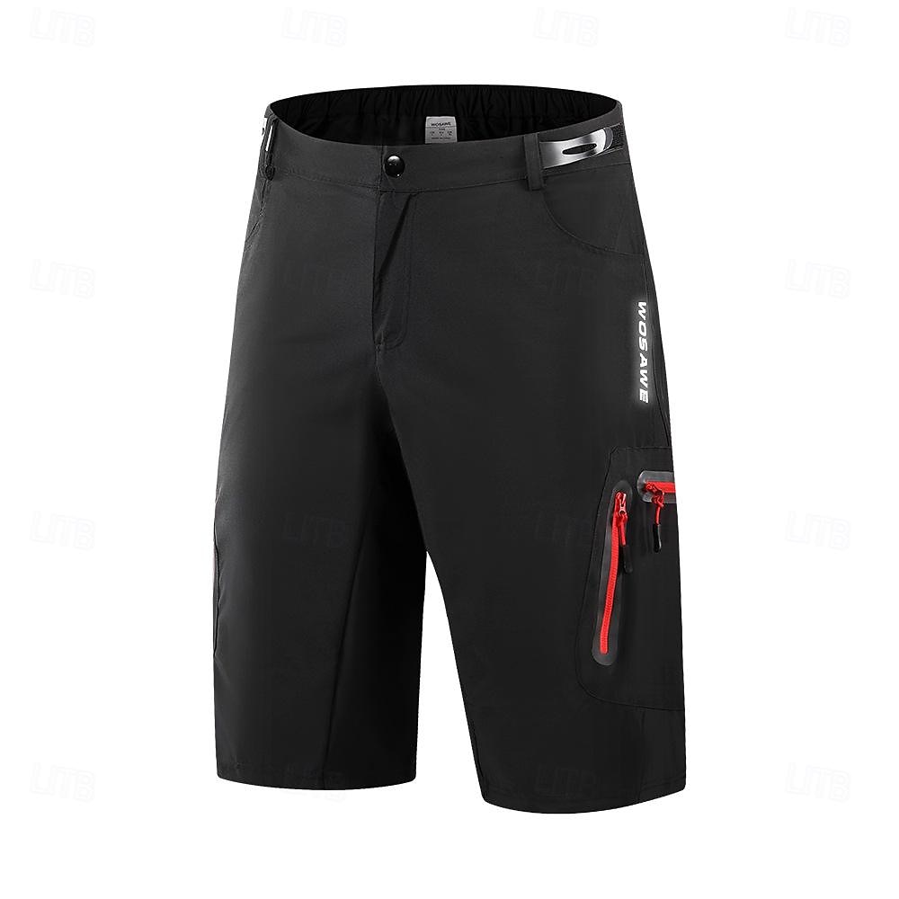 WOSAWE Herr Cykelshorts Cykel Shorts Smal passform sporter Andningsfunktion Snabb tork Hög Elasisitet Bekväm Svart Rosa Kläder Cykelkläder 2025 - $47.99 –P1