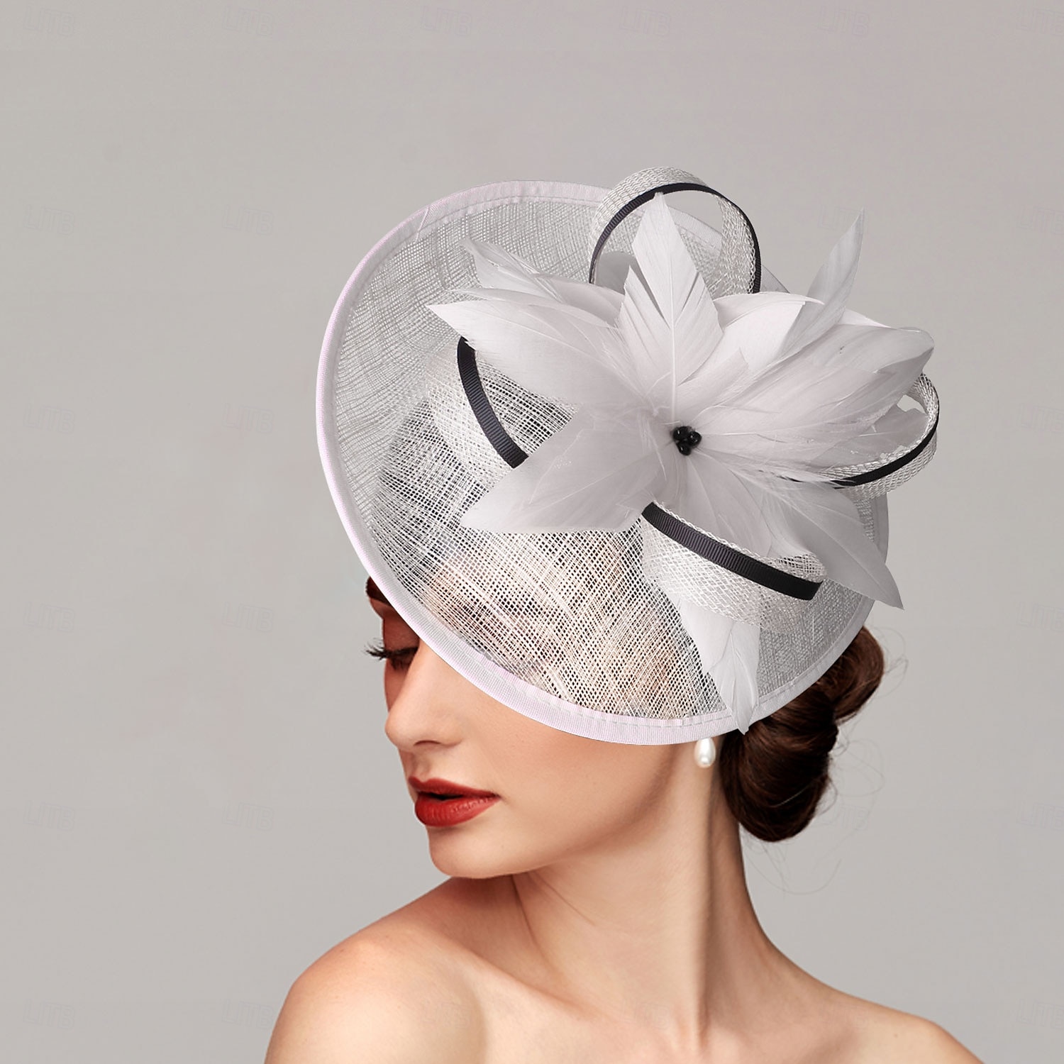 Fascinators Feathers Net Saucer Hat Wedding Horse Race Ladies Day Melbourne Cup With Feather Cap Headpiece Headwear dress to impress Race Day Dress 2025 - $39.99 –P2