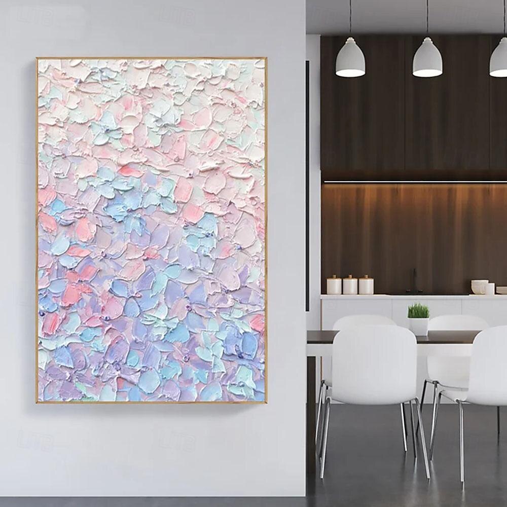 Hand Painted EXTRA LARGE VIVID Color Wall Art - Textured Abstract Oil Painting on Canvas Impasto Thick strokes Modern Painting for Living Room Unframed 2025 - $150.99 –P1
