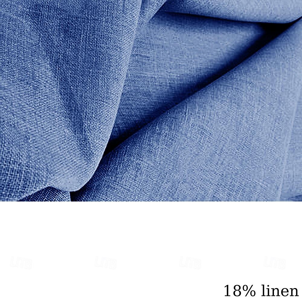 Per uomo Camicia camicia di lino Camicia da spiaggia Camicia hawaiana Albero di cocco Esterno Da mare Blu marino Blu Verde Kaki Maniche corte Collo ripiegabile Estate Abbigliamento del 2025 a $24.99 –P3