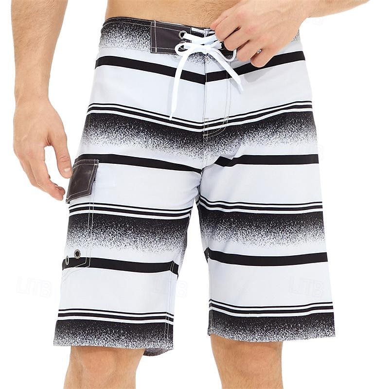 Hombre Bañadores Pantalones Bañador Natación Corto Bañador Boardshort Bolsillo Correa Cintura elástica Bermudas Exterior Deporte Playa Verano Secado rápido Ligero Suave Natación Surf Playa Estándar 2025 - $26.99 –P3