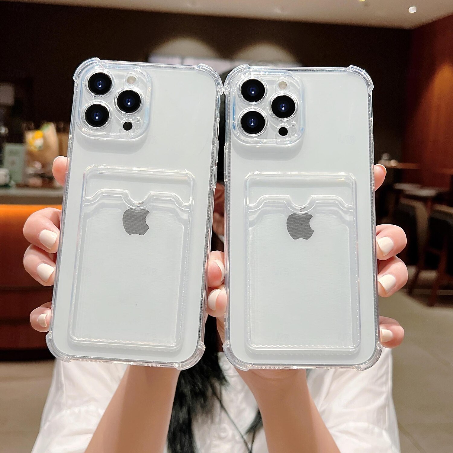 telefono Custodia Per iPhone16 iPhone 15 Pro Max iPhone 14 13 12 Pro Max Plus Per retro Con supporto Glitter scintillanti Slot per schede Cielo TPU del 2025 a $10.99 –P7