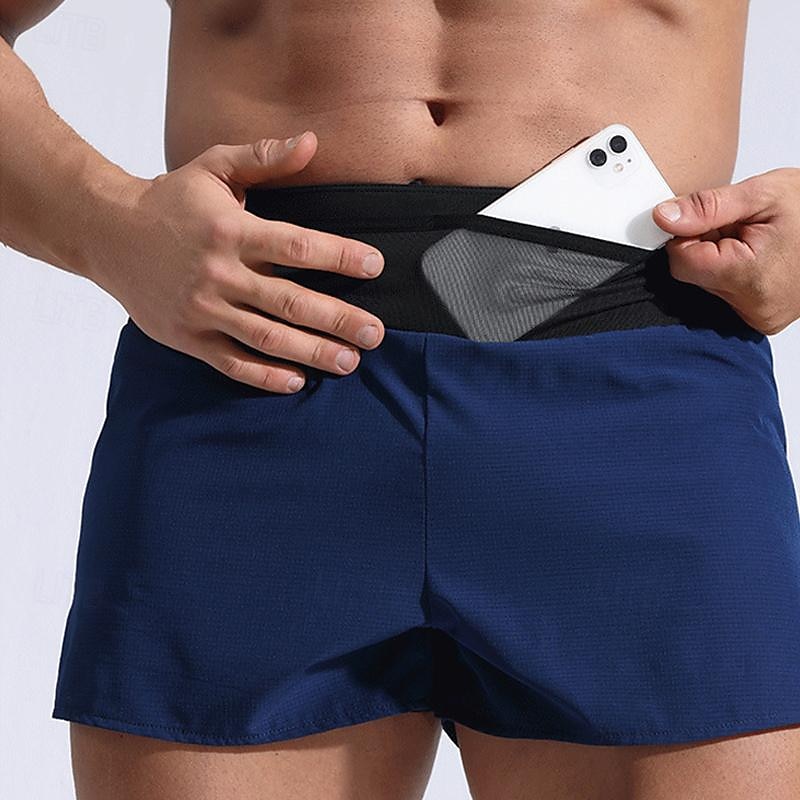 Men's Sweat Shorts Shorts Summer Shorts Pocket Drawstring Elastic Waist Plain Comfort Short Sports Outdoor Daily Going out Fashion Casual Black Red Micro-elastic 2025 - $23.99 –P1