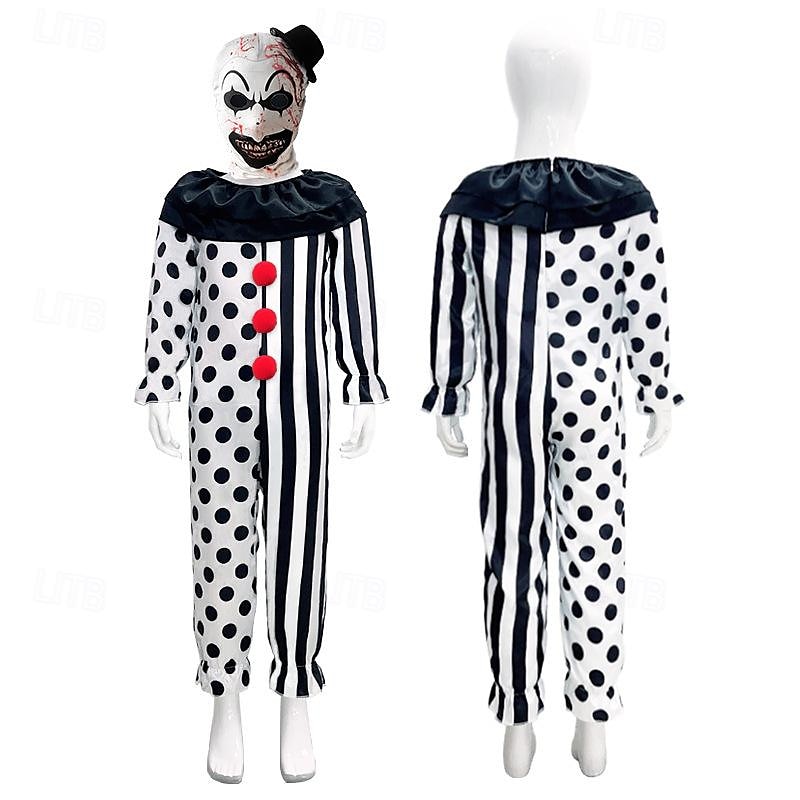 Art the Klaun předvečer Všech svatých Cosplay kostým Maškarní Hrozivější cosplay předvečer Všech svatých Dětské Chlapecké Dívčí předvečer Všech svatých Karneval Plesová maškaráda předvečer Všech 2025 - $33.99 –P2