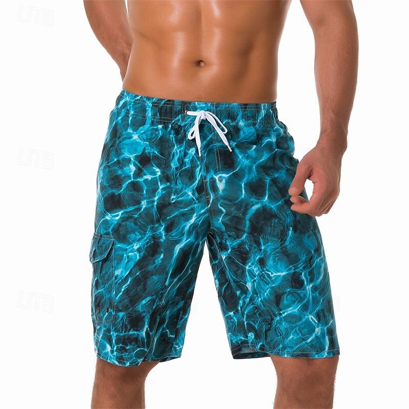 Homens Calção Justo de Natação Shorts de Natação Bermuda de Surf Bolsos Com Cordão Cintura elástica Calção Ao ar livre Desportos e Ar livre Praia Outono Secagem Rápida Leve Macio Natação Surfe Praia de 2025 por $26.99 –P2