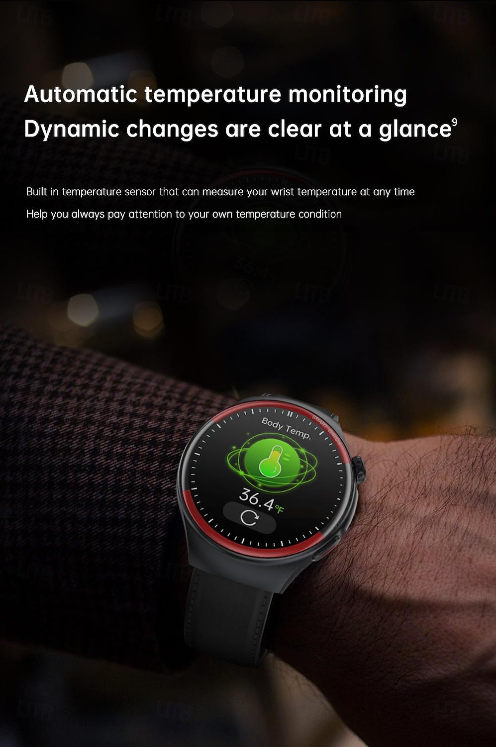 iMosi T82 Умные часы 1.43 дюймовый Смарт Часы Bluetooth Контроль температуры Педометр Напоминание о звонке Совместим с Android iOS Женский Мужчины Хендс-фри звонки Водонепроницаемый Медиа контроль 2025 - $51.19 –P10