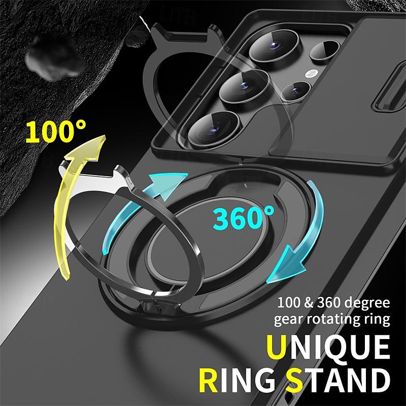 Phone Case For S24 S23 S22 S21 Ultra Plus A14 A54 A13 S20 FE Back Cover Ring Holder Shockproof PC 2025 - $14.99 –P3