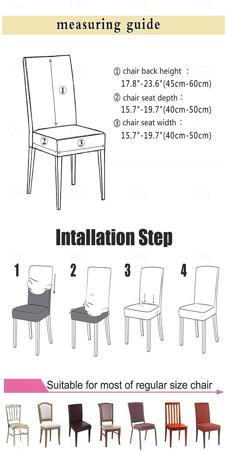 Stretch Dining Chair Cover Bar Stool Cover Counter Stool Pub Chair Slipcover for Dining Room Cafe Barstool Slipcover Removable Furniture Chair Seat Cover Jacquard Fabric with Elastic Bottom 2026 - $13.49 –P1