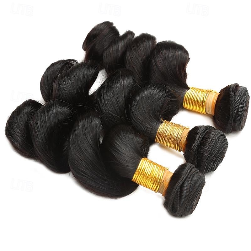fasci di onde sciolte brasiliane intrecciate di capelli umani 3 fasci di estensioni di capelli umani del 2025 a $117.99 –P3