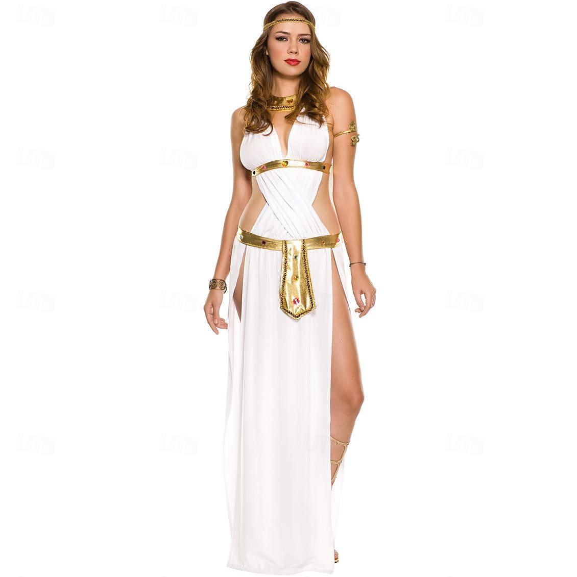 Retro Vintage Ancient Greek Ancient Rome Dress Cosplay Costume Outfits Venus Greek Goddesses Women's Walpurgis Night Halloween Carnival Masquerade Event / Party Bachelorette Party Adults' Dress 2025 - GBP £20 –P1