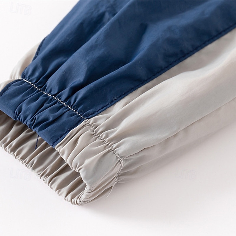 Jongens 3D Effen Kleur Jas Overkleding Lange mouw Zomer Lente Modieus Basic Kleine kinderen (4-7ys) 4-7 jaar Capuchon Buiten Casual Dagelijks Normale pasvorm 2025 - $23.99 –P7