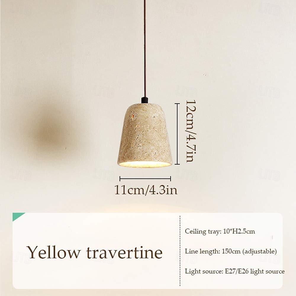 LED Pendant Light Warm White 1-Light Nordic Vintage Stone Hanging Light Restaurant Bar Chandelier Single Head Hanging Lamp for Corridor Aisle Lighting Fixtures 85-265V 2025 - $143.99 –P4