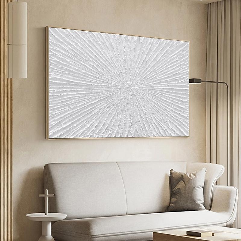 Quadro astratto grande dipinto a mano dipinto a mano dipinto bianco dipinto a mano con texture 3d dipinto a mano dipinto a olio moderno dipinto a mano per l'arredamento del soggiorno del 2025 a $69.99 –P6