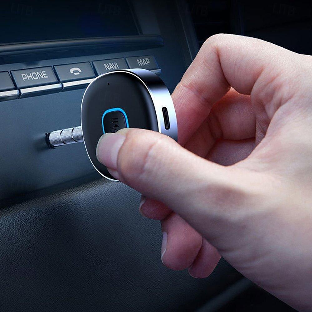 Адаптер AUX Bluetooth Беспроводной адаптер Bluetooth 5.0 с микрофоном для громкой связи в автомобиле 3,5 мм 2025 - $22.99 –P2