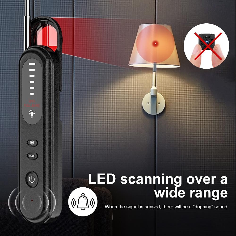 Hidden Camera Detector GPS Tracker Detector Find Wireless Bugging Devices in Cars Bathrooms Offices Hotels 2025 - $39.99 –P11
