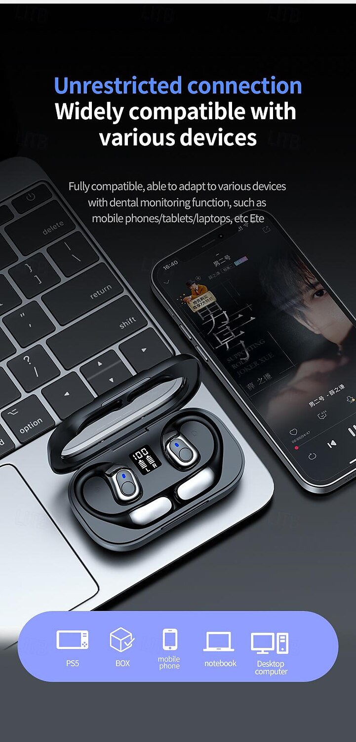 Bluetooth 5.4 Touch Control Wireless Bluetooth Earphone Headphones Waterproof Sport Gaming Headset Noise Cancelling Earbuds 2025 - $24.99 –P12