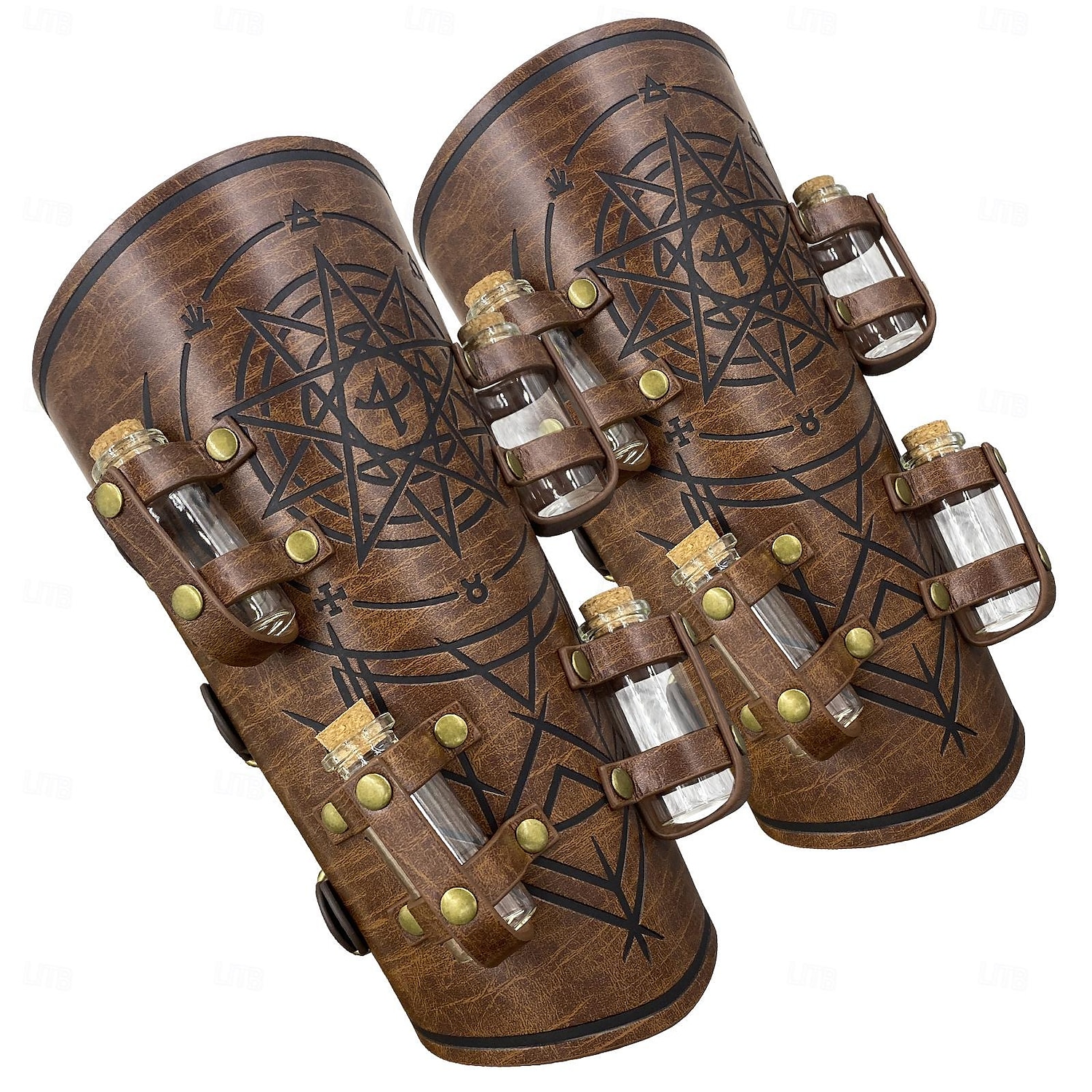 Retro Středověké Renesanční Náramek Pásek na ruku Ranger Shieldmaiden Lukostřelba Pánské Dámské Viking předvečer Všech svatých Karneval Plesová maškaráda LARP Dospělé Kolluk Celý rok 2025 - $33.99 –P7