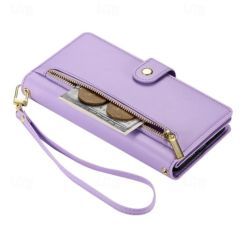 telefone Capinha Para iPhone 16 iPhone 15 Pro Max Plus iPhone 14 13 12 11 Pro Max Plus Mini SE Capa traseira Com Suporte Magnética Zíper Retro TPU Couro PU de 2025 por $24.99 –P5