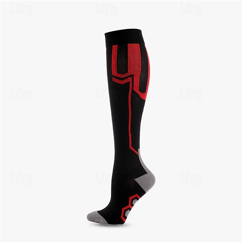Calcetines de compresión Calcetines Deportivos Calcetines para correr 1 Par Bloque de Color Hombre Calcetines de tubo A prueba de resbalones Transpirable Reductor del Sudor Cómodo Entrenamiento de 2025 - $7.59 –P2