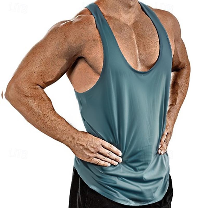 Homme Débardeur de course Débardeur pour Exercice Sans Manches Maillot Athleisure Eté Respirable Doux Transpirer Anti-transpiration Aptitude Exercice Physique Fonctionnement Tenue de sport Tenues de de 2025 ? $12.99 –P5