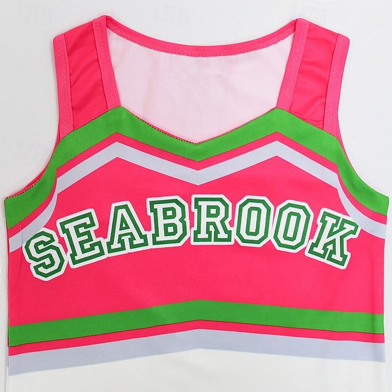 Zombie School Cheerleader Skirt Outfits Cosplay Movie Cosplay for Girls' Kids Masquerade Performance Party 2025 - $21.99 –P4